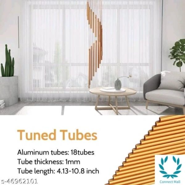 Classy Wind Chimes - L X B XH : 10 X15 X15cm, Metal, Multipack :1